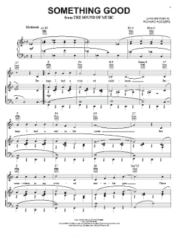 page one of Something Good (from The Sound of Music) (Piano, Vocal & Guitar Chords (Right-Hand Melody))