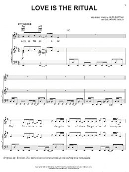 page one of Love Is The Ritual (Piano, Vocal & Guitar Chords (Right-Hand Melody))