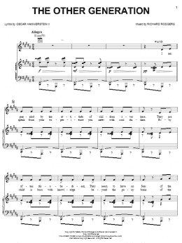 page one of The Other Generation (Piano, Vocal & Guitar Chords (Right-Hand Melody))