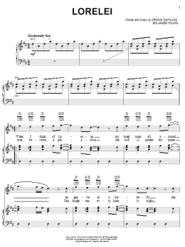 page one of Lorelei (Piano, Vocal & Guitar Chords (Right-Hand Melody))
