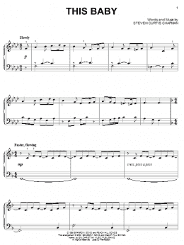 page one of This Baby (Piano Solo)