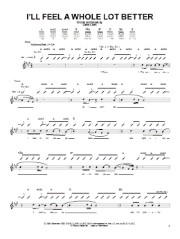 page one of I'll Feel A Whole Lot Better (Guitar Tab)
