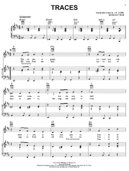 page one of Traces (Piano, Vocal & Guitar Chords (Right-Hand Melody))