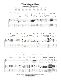 page one of Magic Bus (Guitar Tab)