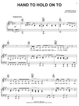 page one of Hand To Hold On To (Piano, Vocal & Guitar Chords (Right-Hand Melody))