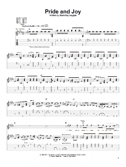 page one of Pride And Joy (Guitar Tab)