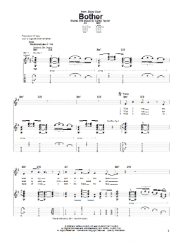page one of Bother (Guitar Tab)