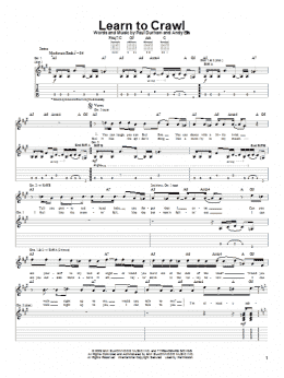page one of Learn To Crawl (Guitar Tab)