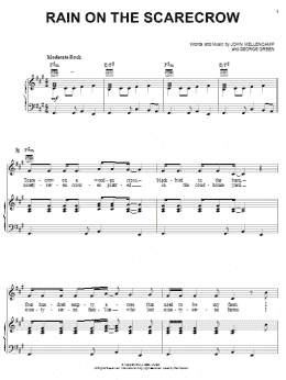 page one of Rain On The Scarecrow (Piano, Vocal & Guitar Chords (Right-Hand Melody))