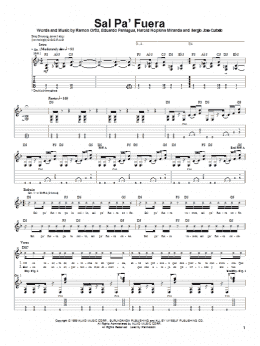 page one of Sal Pa'Fuera (Guitar Tab)