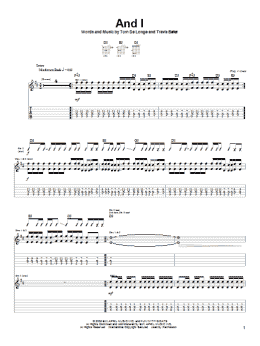 page one of And I (Guitar Tab)