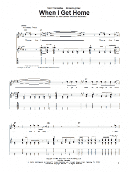 page one of When I Get Home (Guitar Tab)