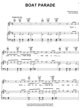 page one of Boat Parade (Piano, Vocal & Guitar Chords (Right-Hand Melody))