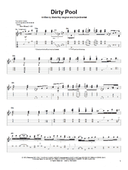 page one of Dirty Pool (Guitar Tab)