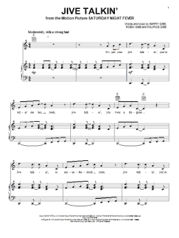 page one of Jive Talkin' (Piano, Vocal & Guitar Chords (Right-Hand Melody))