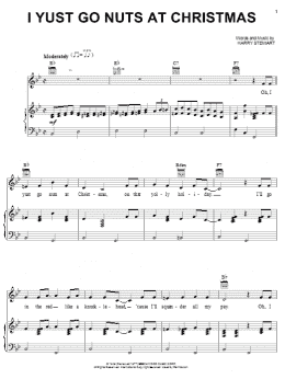 page one of I Yust Go Nuts At Christmas (Piano, Vocal & Guitar Chords (Right-Hand Melody))