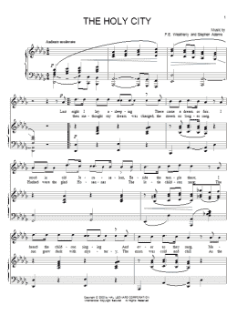 page one of The Holy City (Piano & Vocal)