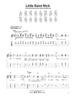 page one of Little Saint Nick (Easy Guitar)