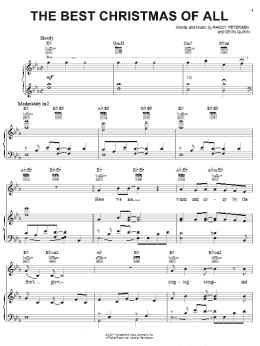 page one of The Best Christmas Of All (Piano, Vocal & Guitar Chords (Right-Hand Melody))