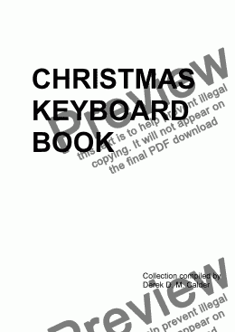page one of CHRISTMAS KEYBOARD BOOK