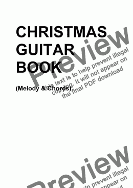 page one of CHRISTMAS GUITAR BOOK