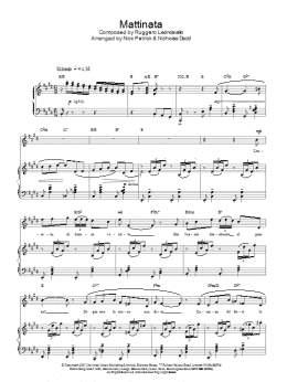 page one of Mattinata (Piano, Vocal & Guitar Chords)