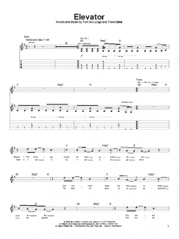 page one of Elevator (Guitar Tab)