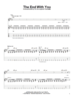 page one of The End With You (Guitar Tab)