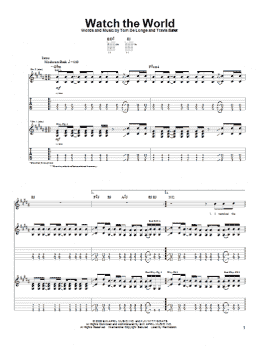 page one of Watch The World (Guitar Tab)