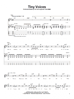 page one of Tiny Voices (Guitar Tab)