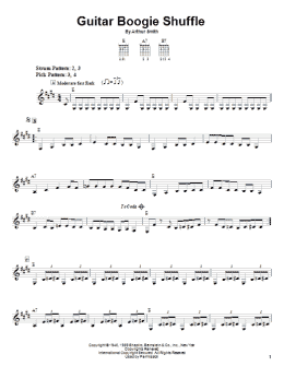 page one of Guitar Boogie Shuffle (Easy Guitar)