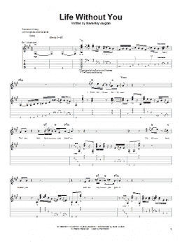 page one of Life Without You (Guitar Tab)