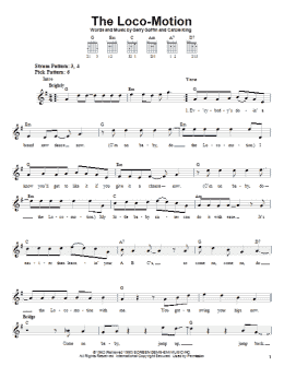page one of The Loco-Motion (Easy Guitar)