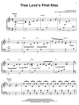 page one of True Love's First Kiss (Easy Piano)
