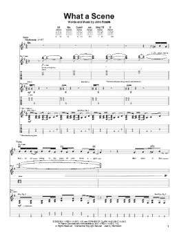 page one of What A Scene (Guitar Tab)