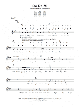 page one of Do Re Mi (Easy Guitar)
