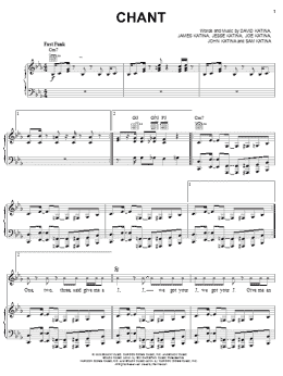 page one of Chant (Piano, Vocal & Guitar Chords (Right-Hand Melody))