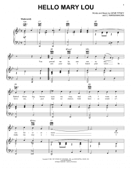 page one of Hello Mary Lou (Piano, Vocal & Guitar Chords (Right-Hand Melody))
