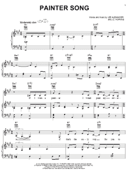 page one of Painter Song (Piano, Vocal & Guitar Chords (Right-Hand Melody))
