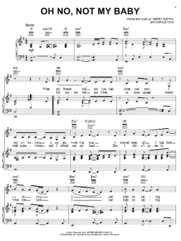 page one of Oh No, Not My Baby (Piano, Vocal & Guitar Chords (Right-Hand Melody))