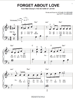 page one of Forget About Love (from The Return of Jafar) (Big Note Piano)
