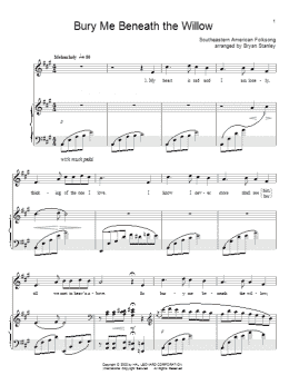 page one of Bury Me Beneath The Willow (Piano, Vocal & Guitar Chords (Right-Hand Melody))