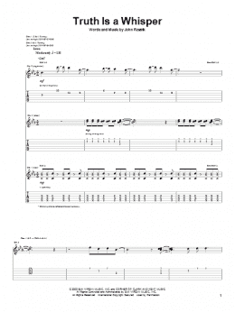 page one of Truth Is A Whisper (Guitar Tab)