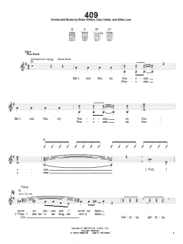 page one of 409 (Easy Guitar)