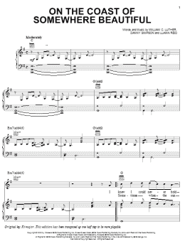page one of On The Coast Of Somewhere Beautiful (Piano, Vocal & Guitar Chords (Right-Hand Melody))