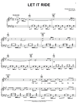 page one of Let It Ride (Piano, Vocal & Guitar Chords (Right-Hand Melody))