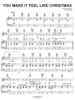 page one of You Make It Feel Like Christmas (Piano, Vocal & Guitar Chords (Right-Hand Melody))