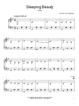 page one of Waltz (from The Sleeping Beauty) (Easy Piano)