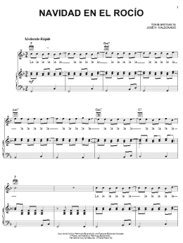 page one of Navidad En El Rocío (Piano, Vocal & Guitar Chords (Right-Hand Melody))