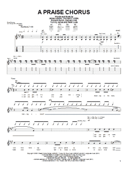 page one of A Praise Chorus (Guitar Tab)
